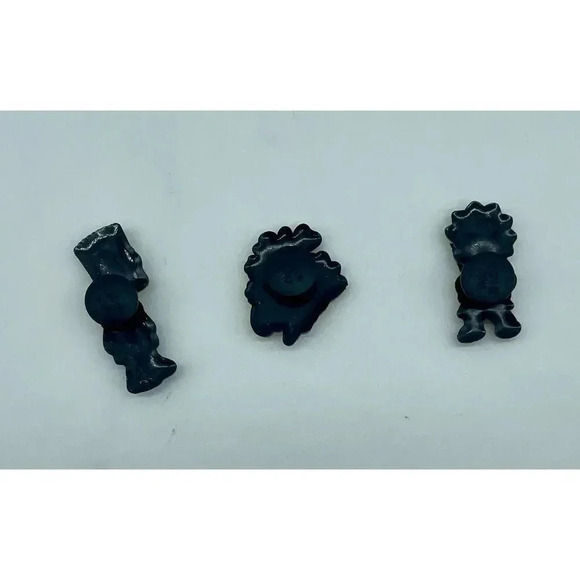 Simpsons Bart Lisa & Three Eyed Fish Shoe Charms 3 Pieces Rubber Water Resistant - Picture 2 of 2